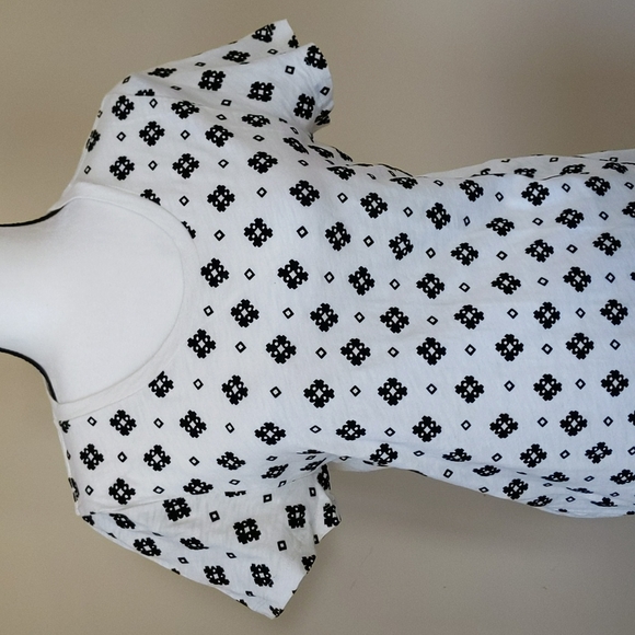 J. Crew Collector Tees Diamond SS T-shirt L Black White - Picture 5 of 13